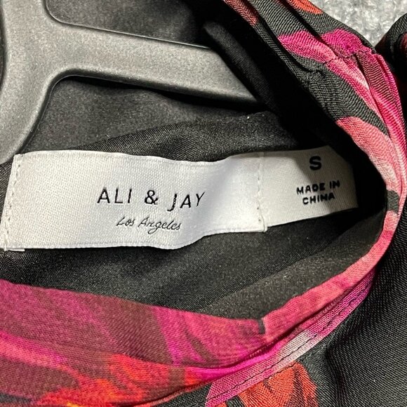 Ali & Jay Womens A Line Dress Multicolor Floral Mock Neck Long Sleeve Boho S New - Picture 2 of 7